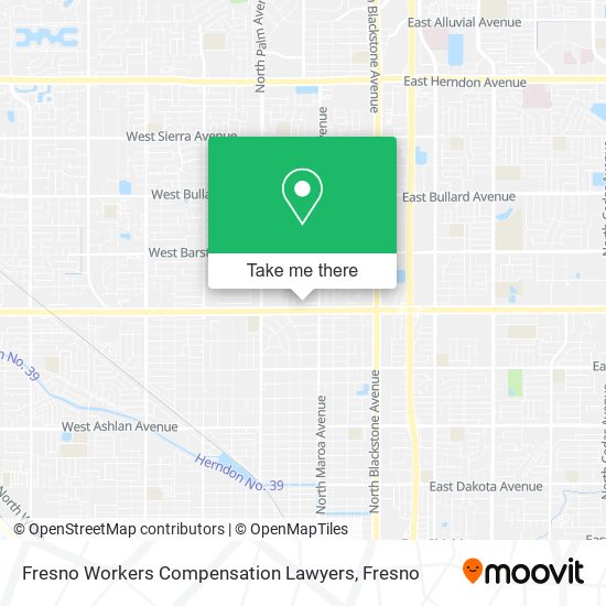 Fresno Workers Compensation Lawyers map