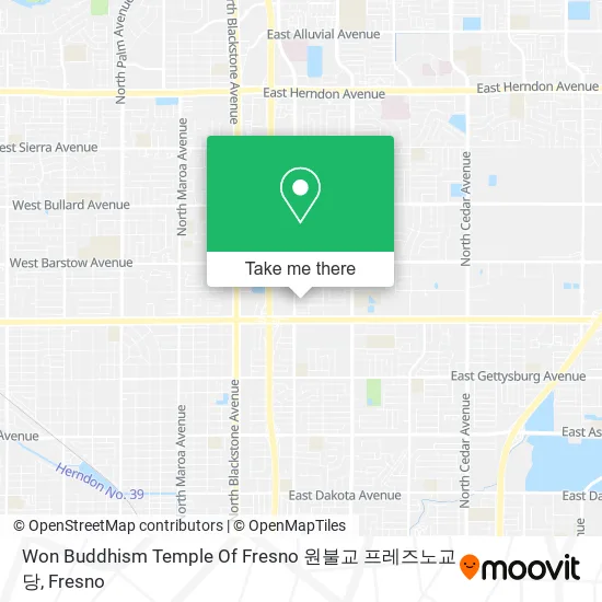 Mapa de Won Buddhism Temple Of Fresno 원불교 프레즈노교당
