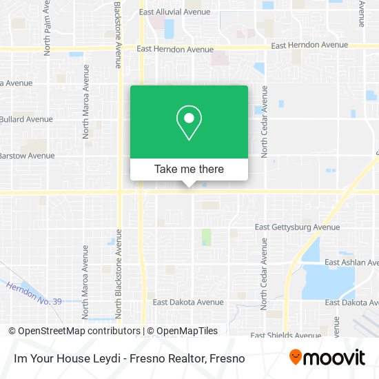 Im Your House Leydi - Fresno Realtor map