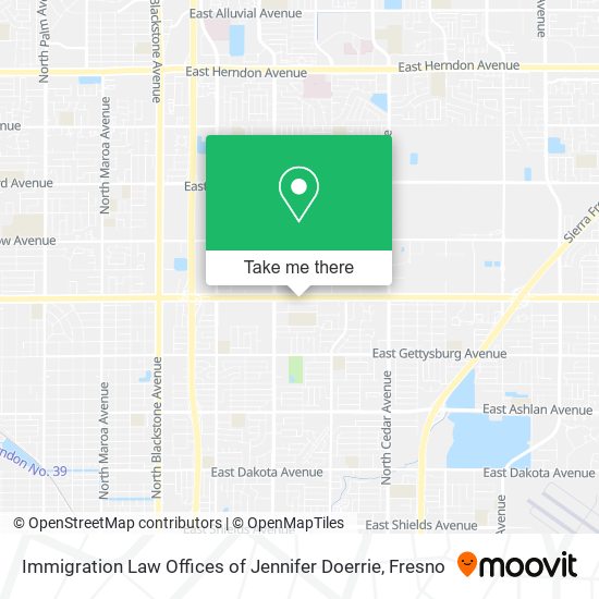 Immigration Law Offices of Jennifer Doerrie map