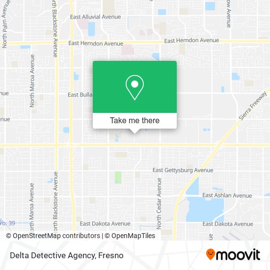 Delta Detective Agency map