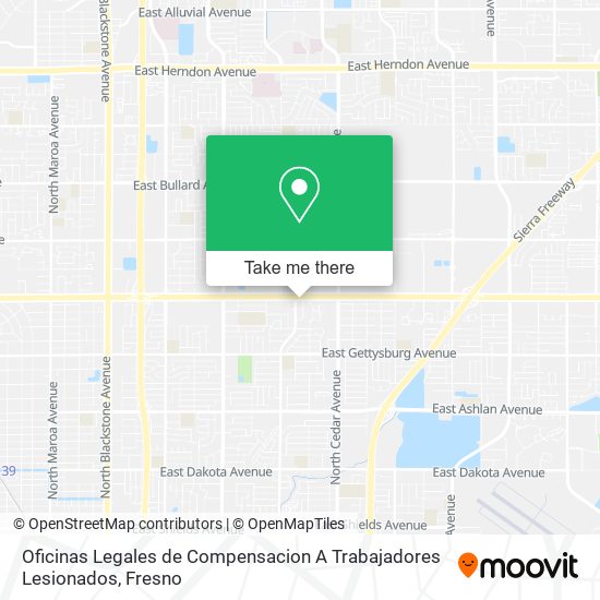 Mapa de Oficinas Legales de Compensacion A Trabajadores Lesionados