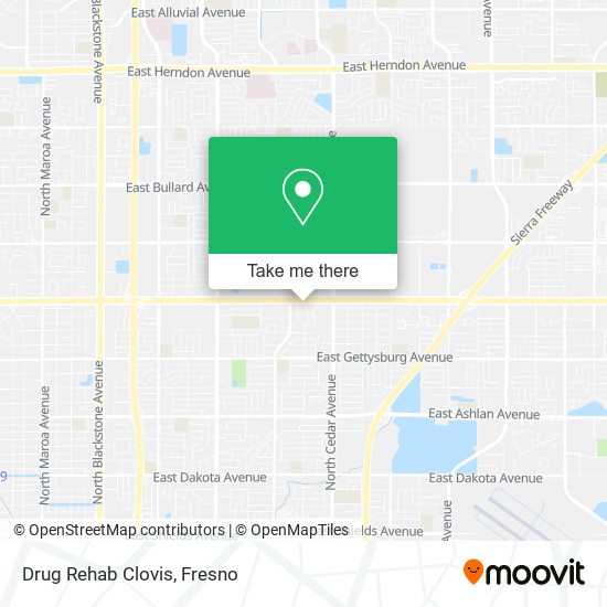 Mapa de Drug Rehab Clovis
