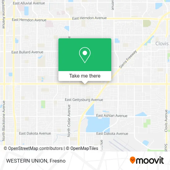 WESTERN UNION map
