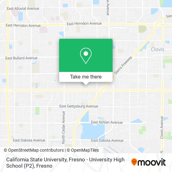 California State University, Fresno - University High School (P2) map