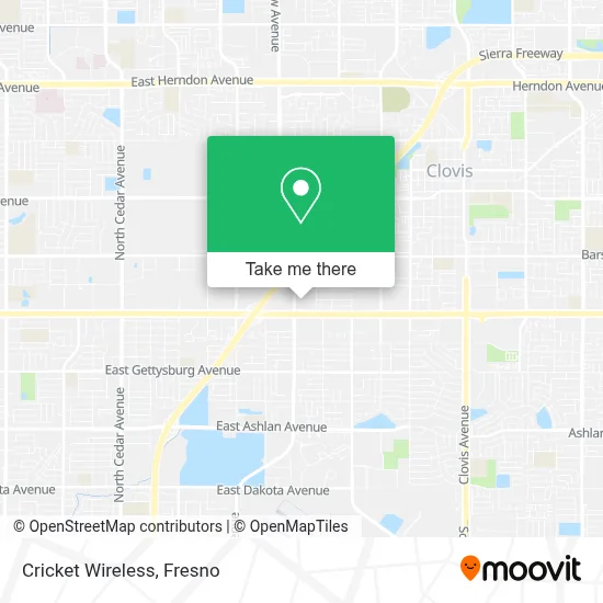 Cricket Wireless map