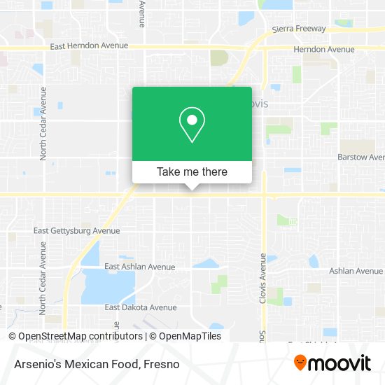 Arsenio's Mexican Food map