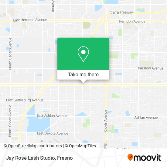 Mapa de Jay Rose Lash Studio