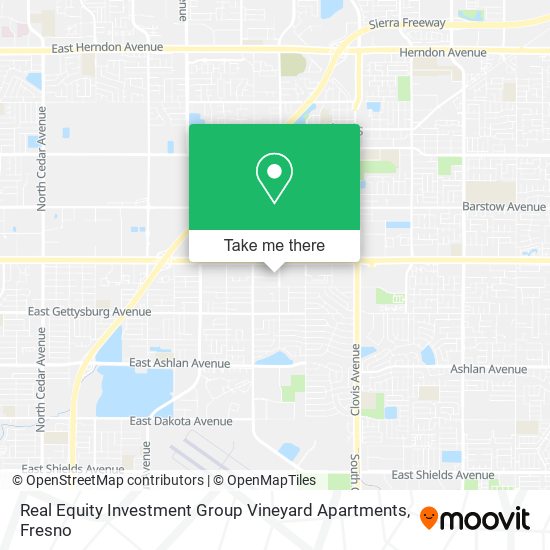 Mapa de Real Equity Investment Group Vineyard Apartments