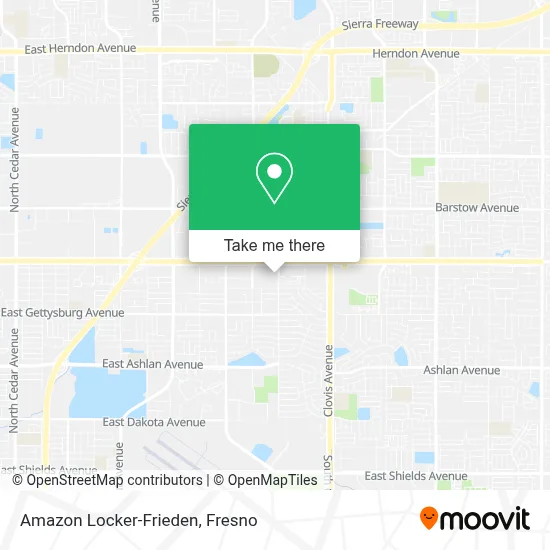 Amazon Locker-Frieden map