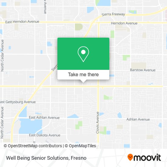 Well Being Senior Solutions map