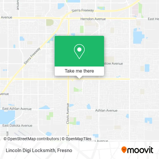 Lincoln Digi Locksmith map