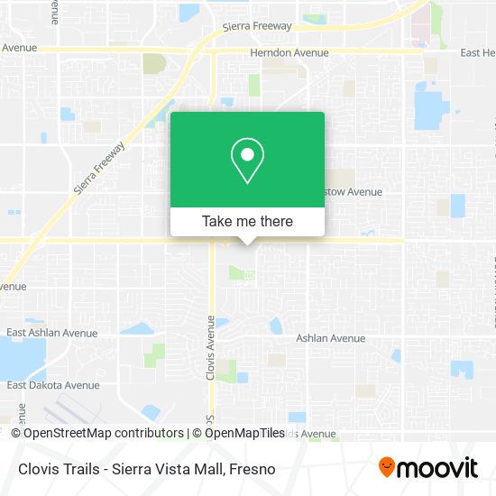 Mapa de Clovis Trails - Sierra Vista Mall