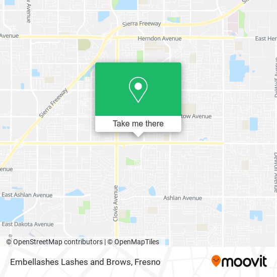 Embellashes Lashes and Brows map