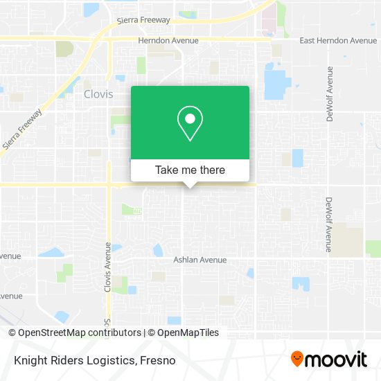 Knight Riders Logistics map