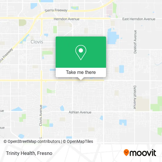 Trinity Health map
