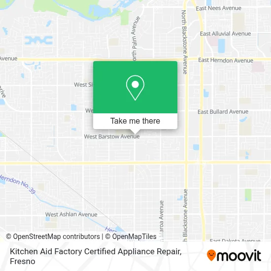 Kitchen Aid Factory Certified Appliance Repair map