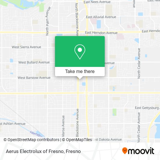 Mapa de Aerus Electrolux of Fresno