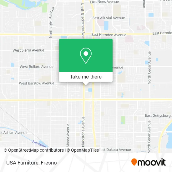 USA Furniture map