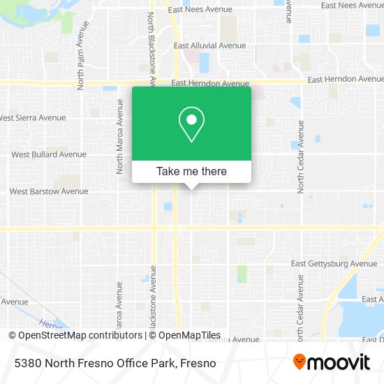 Mapa de 5380 North Fresno Office Park