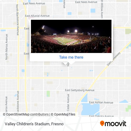 Mapa de Valley Children's Stadium