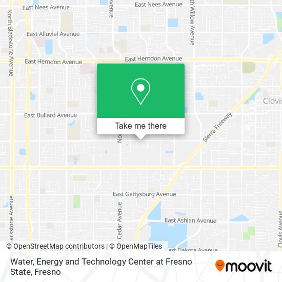 Water, Energy and Technology Center at Fresno State map