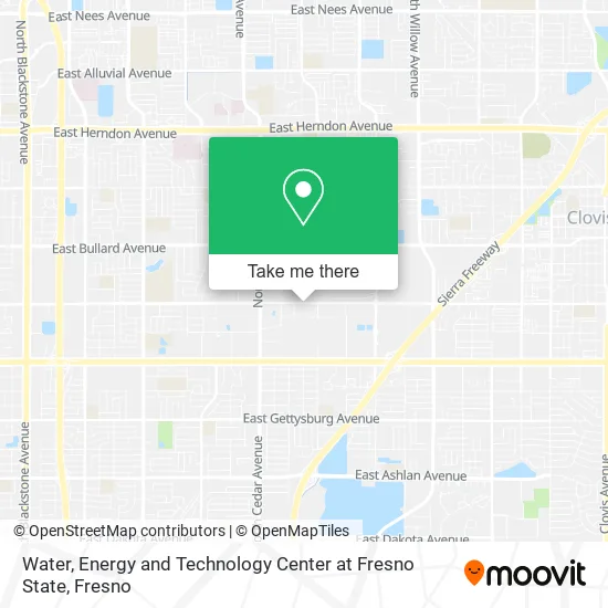 Water, Energy and Technology Center at Fresno State map