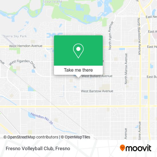 Fresno Volleyball Club map