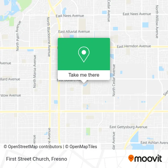 First Street Church map