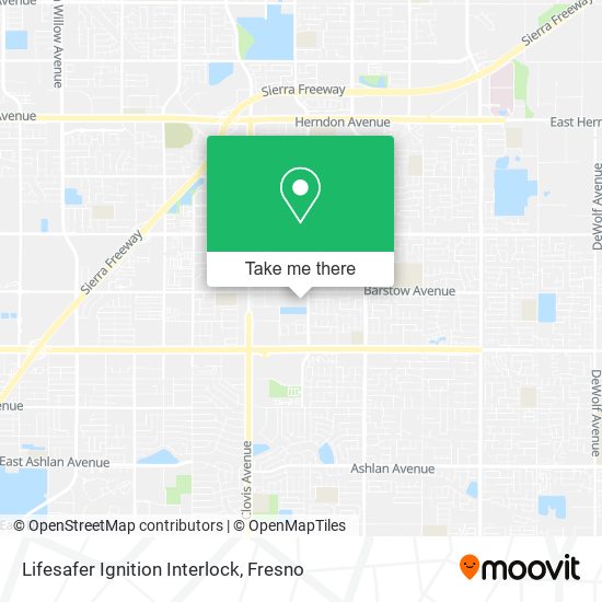 Mapa de Lifesafer Ignition Interlock