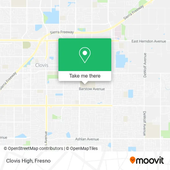 Mapa de Clovis High
