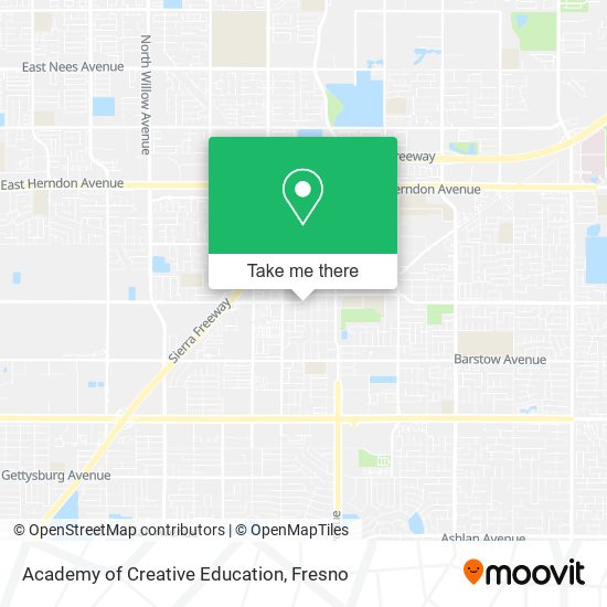 Academy of Creative Education map