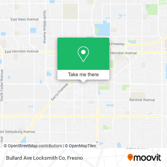 Mapa de Bullard Ave Locksmith Co