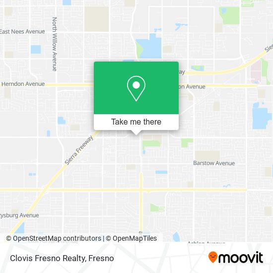 Clovis Fresno Realty map