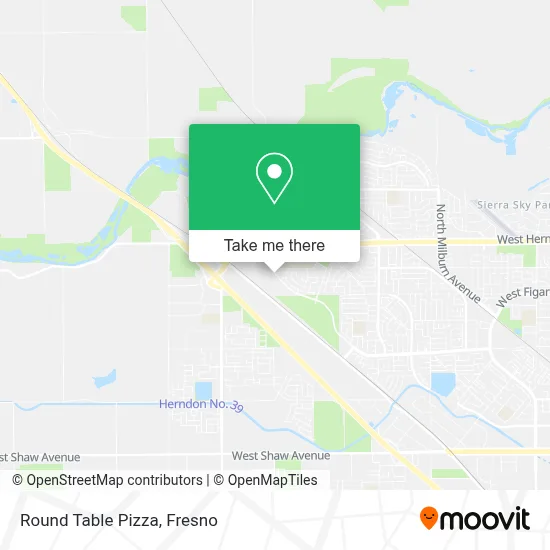 Round Table Pizza map