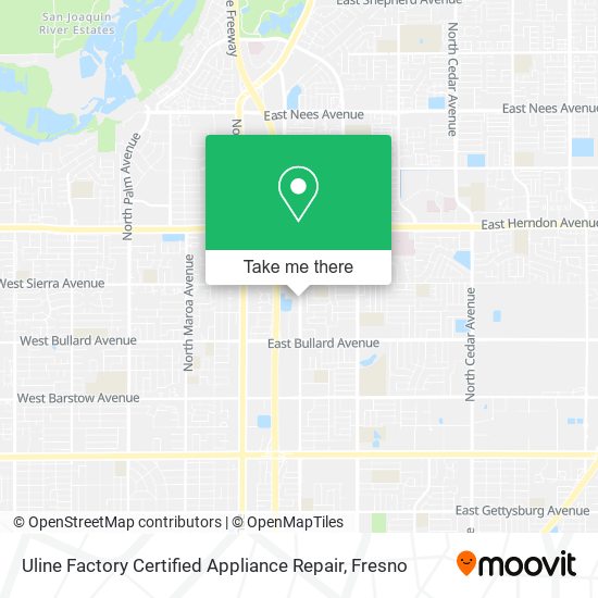 Uline Factory Certified Appliance Repair map