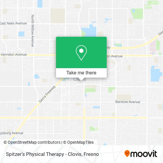 Mapa de Spitzer's Physical Therapy - Clovis