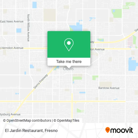 El Jardin Restaurant map