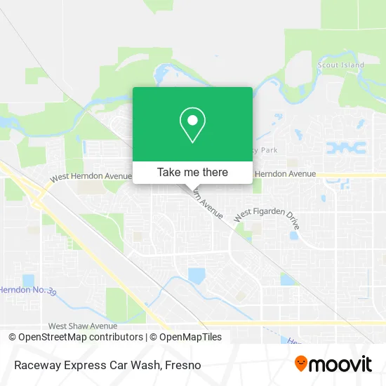 Raceway Express Car Wash map