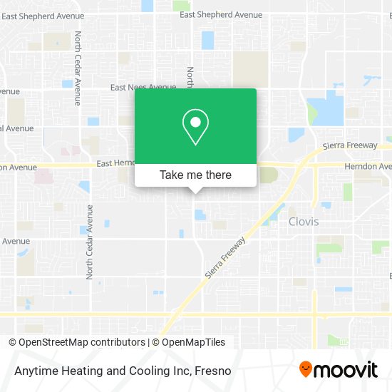 Anytime Heating and Cooling Inc map