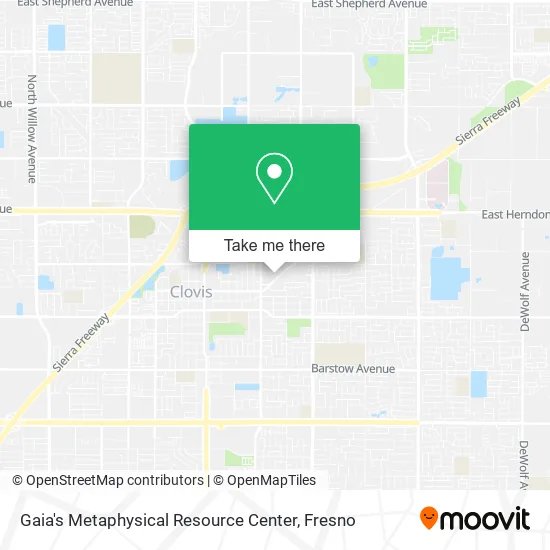 Mapa de Gaia's Metaphysical Resource Center