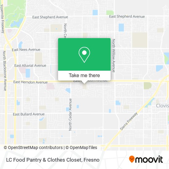 LC Food Pantry & Clothes Closet map