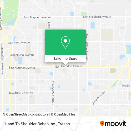 Hand To Shoulder Rehab,Inc. map