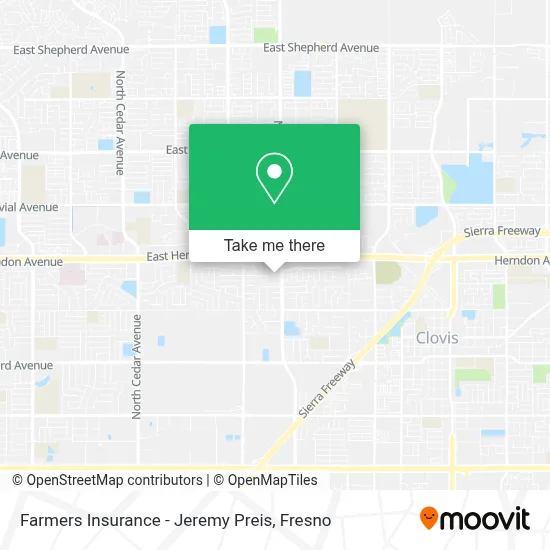 Farmers Insurance - Jeremy Preis map