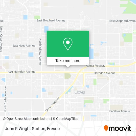 John R Wright Station map