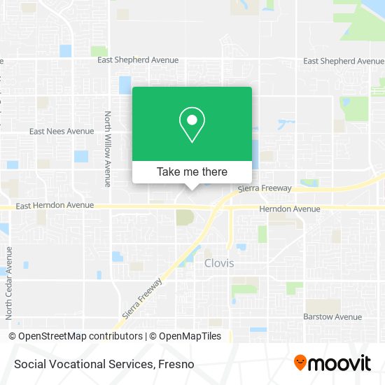Social Vocational Services map