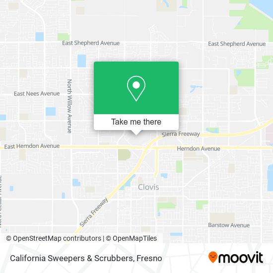 Mapa de California Sweepers & Scrubbers