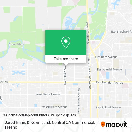 Jared Ennis & Kevin Land, Central CA Commercial map
