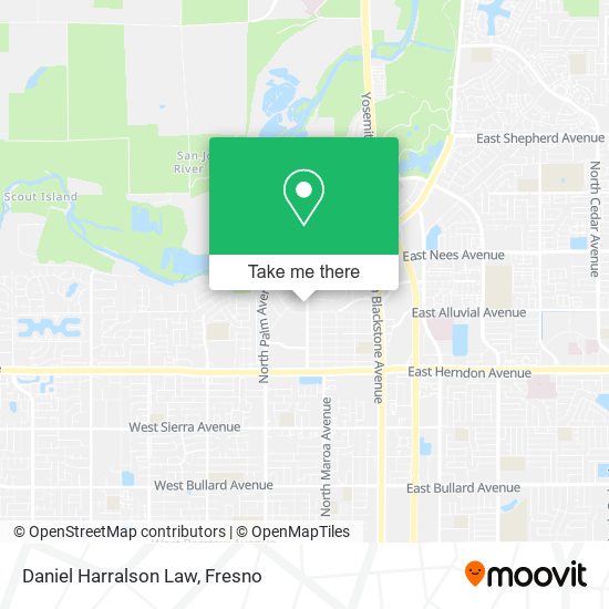 Daniel Harralson Law map