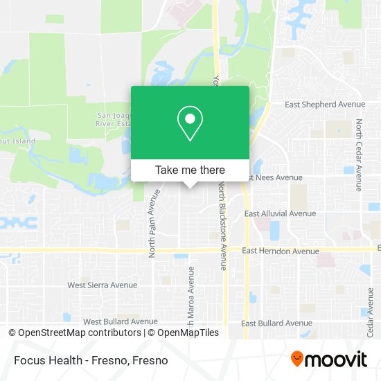 Focus Health - Fresno map